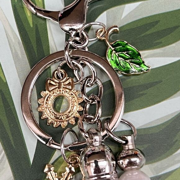 Elegant Pearl Bag Charm Keychain Genuine Suede Tassel Christmas Charms - Picture 6 of 11